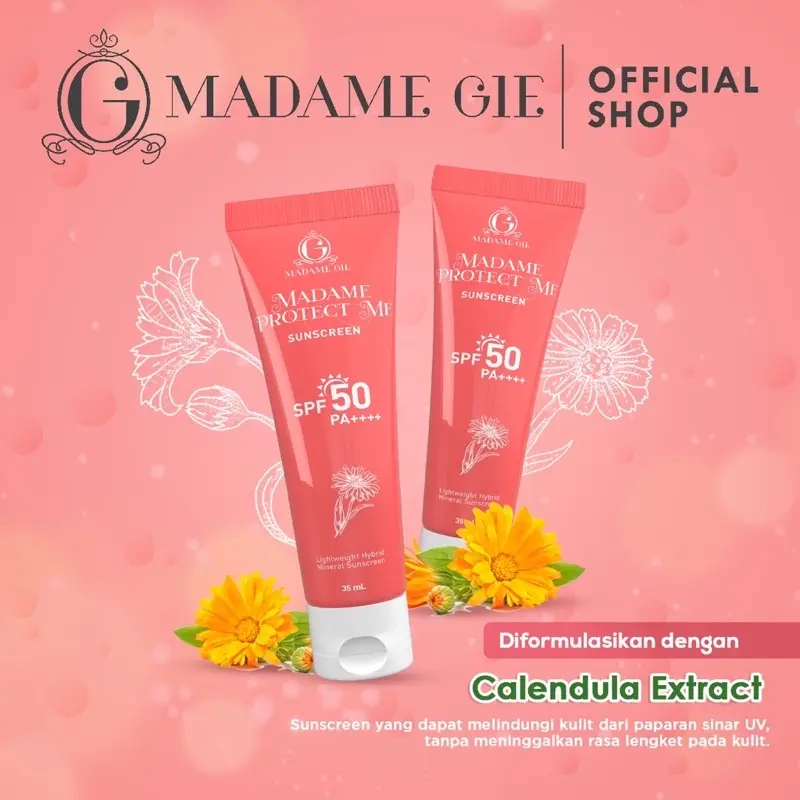 ( READY STOK ) Madame Gie Protect Me Sunscreen SPF 30 PA +++ With Calendula  BPOM 2