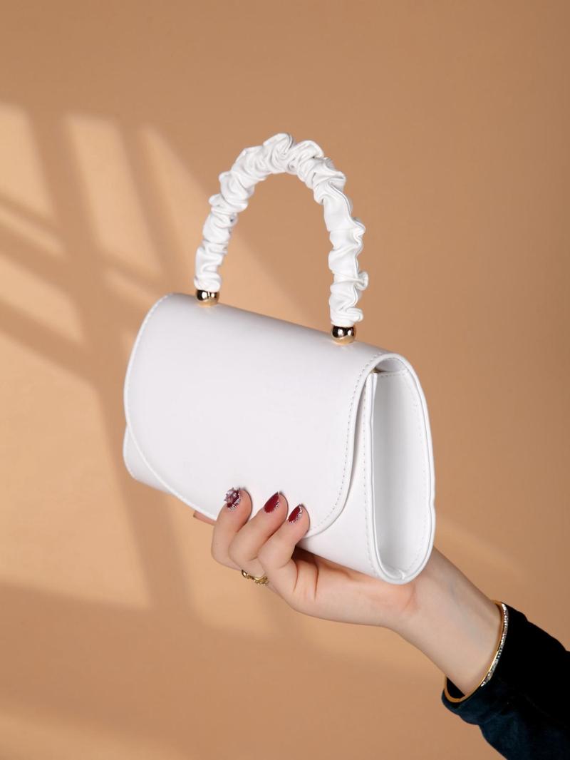 Product Introduction of Women's Elegant Bowknot Handle Design Evening Bag, Trendy Minimalist Chain Strap Clutch Bag, Chic All-match Purse for Dating & Party Decor 2