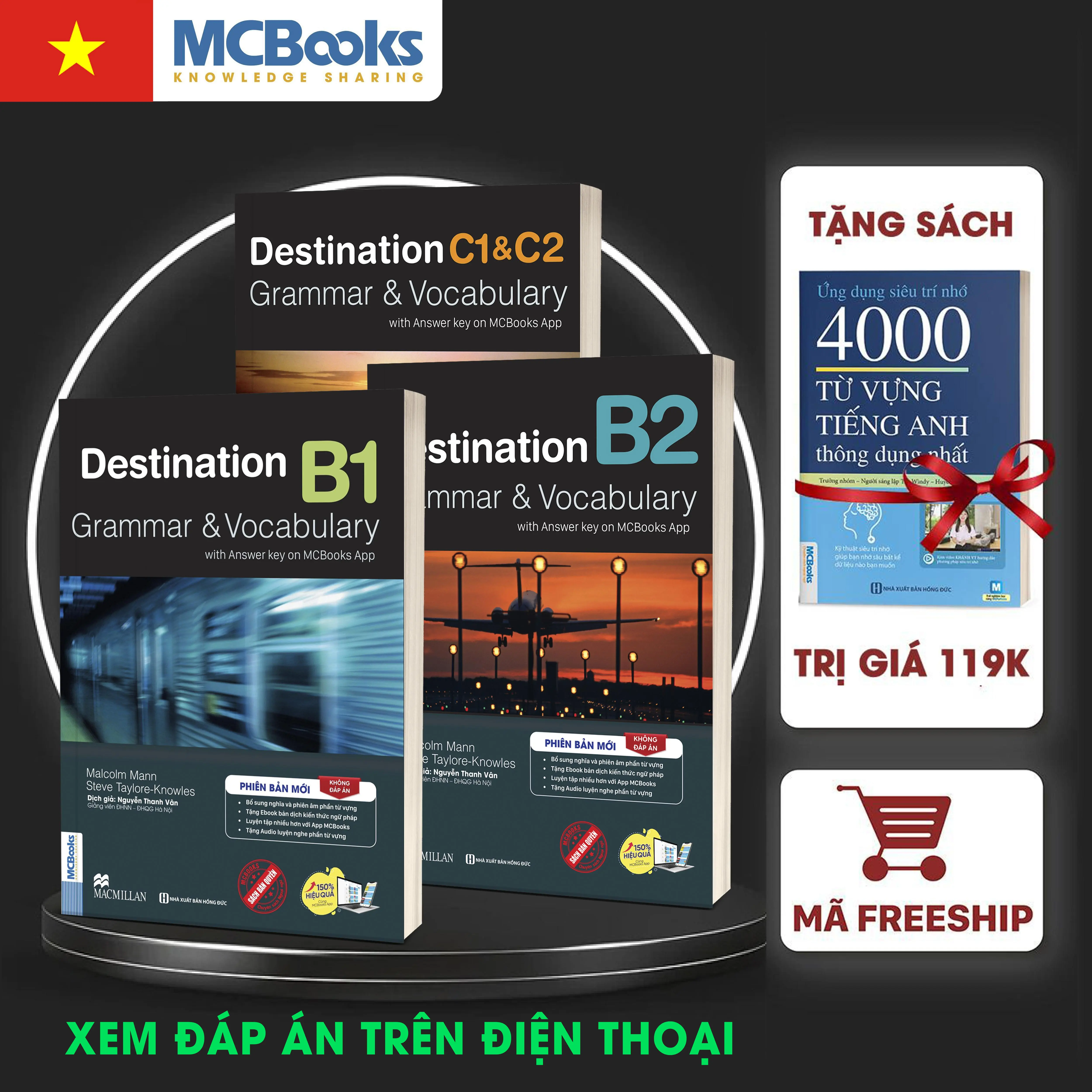 [Mcbooks] Combo Sách Destination B1 B2 C1&C2 Grammar & Vocabulary With Answer Key On MCBooks Dành Cho Người Học Tiếng Anh - MCBooks