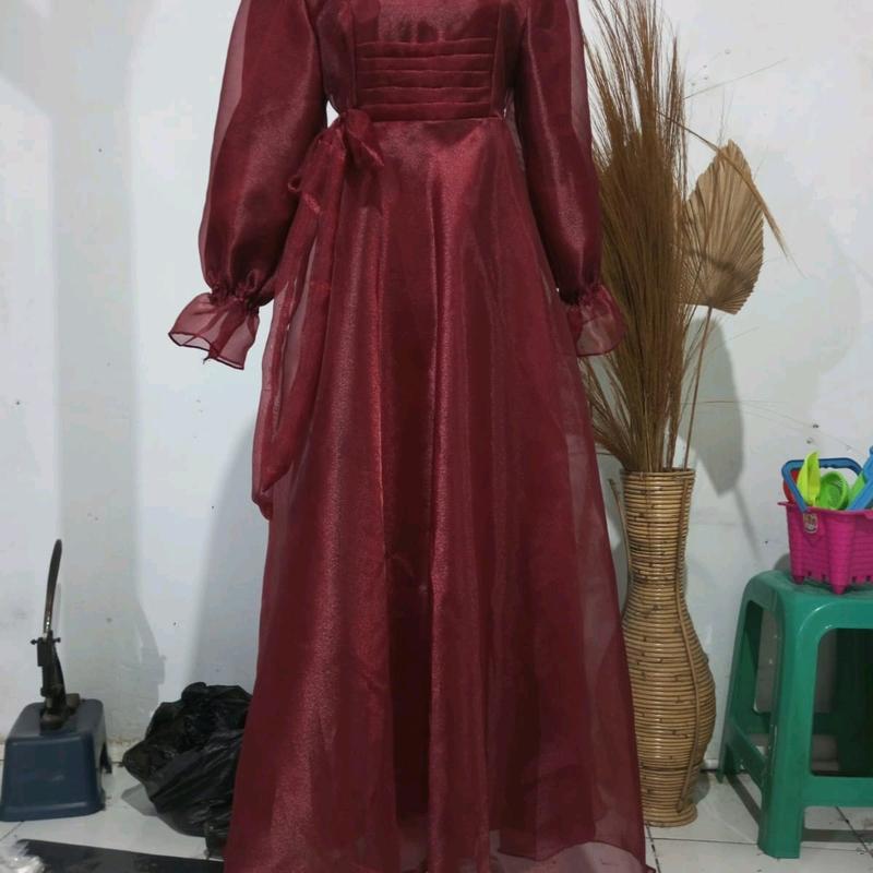 DRESS ORGANZA CRISTAL PREMIUM Gamis Seragam 6
