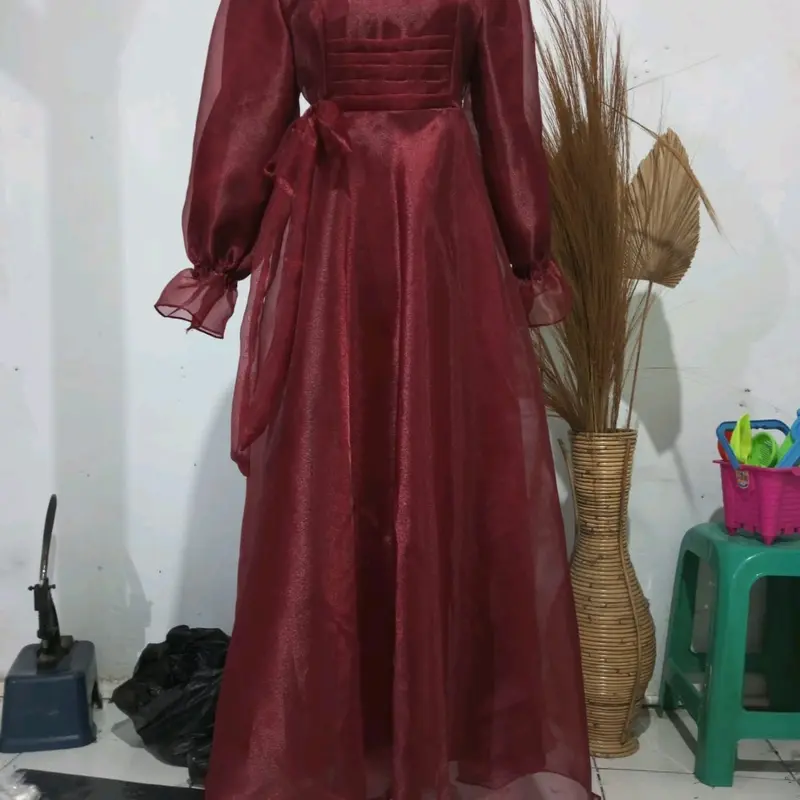 DRESS ORGANZA CRISTAL PREMIUM Gamis Seragam 6