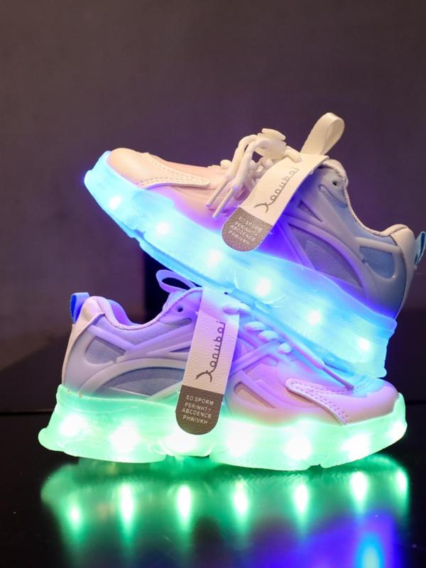 USB Rechargeable LED Light Shoes, Glow in The Dark Casual Sneakers, Street Dancing Shoes, Boys Girls Glow-in-the Dark Casual Sneakers 3