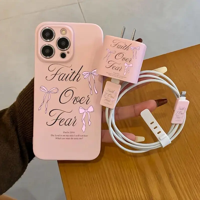 Phone Case with Charger Saver, Decorative Phone Protector Cover, Phone Accessories Compatible with iPhone 11 12 13 14 15 16 Pro Max 1