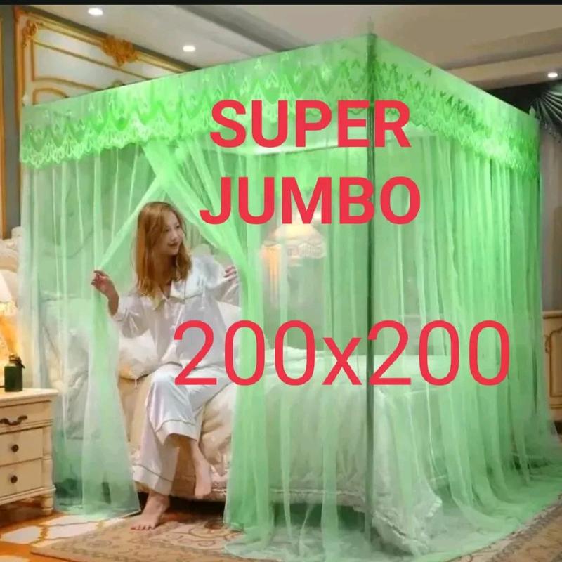 KELAMBU NYAMUK MODERN PERSEGI SUPER JUMBO 200X200 Pencegahan Serangga Putih 6