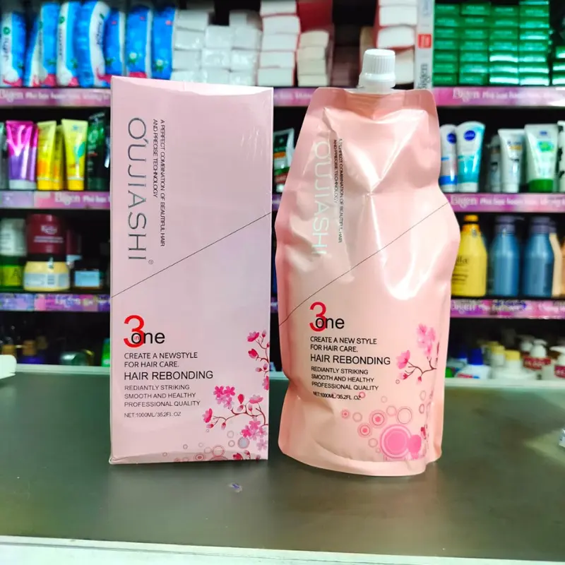 Kem Ép Tóc Thẳng 1 lần không cần dập Hoa Anh Đào Oujiashi 3 in 1 Nhật Bản 4