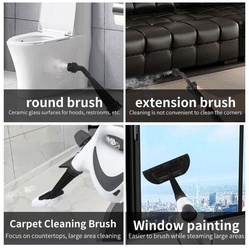 Product Introduction of High temperature and high pressure steam cleaning machine air conditioning kitchen range hood oil stain household 1050W cleaning machine disinfection cleaning multi-function 9