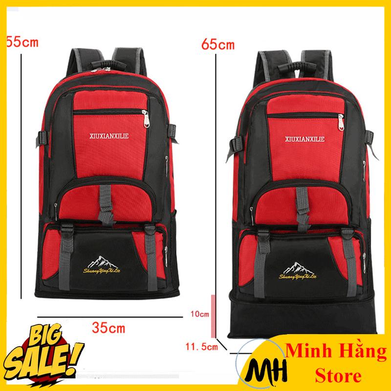   MỞ RỘNG ĐÁY  Ba Lô Du Lịch Leo Núi Dung Tích 70l Kích Cỡ Lớn Dành Cho Nam Và Nữ túi hành lý dung tích lớn cho chuyến đi đường dài 65 lít 
