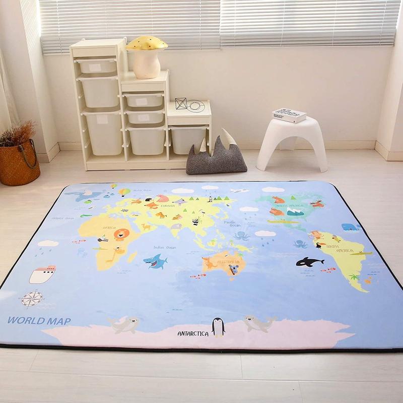 Product Introduction of INS Cashmere-like Cute Hopscotch Home Children's Game Blanket Crawling Non-Slip Game Mat Machine Washable 8