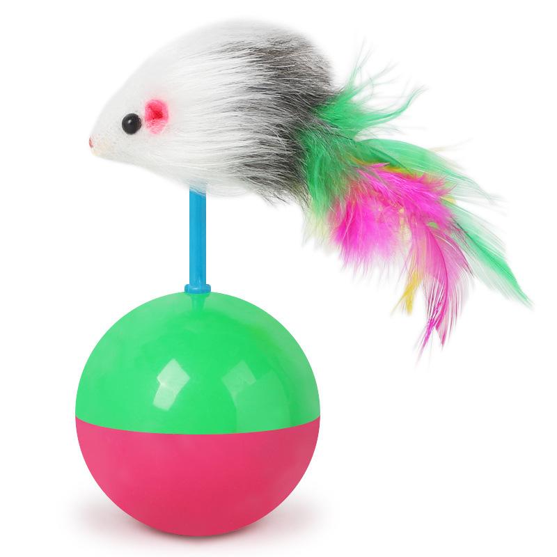 Product Introduction of New cat toys set Mouse not tumbler fun teasing cats and dogs self high toys pet supplies set of toys teasing cat toys 9