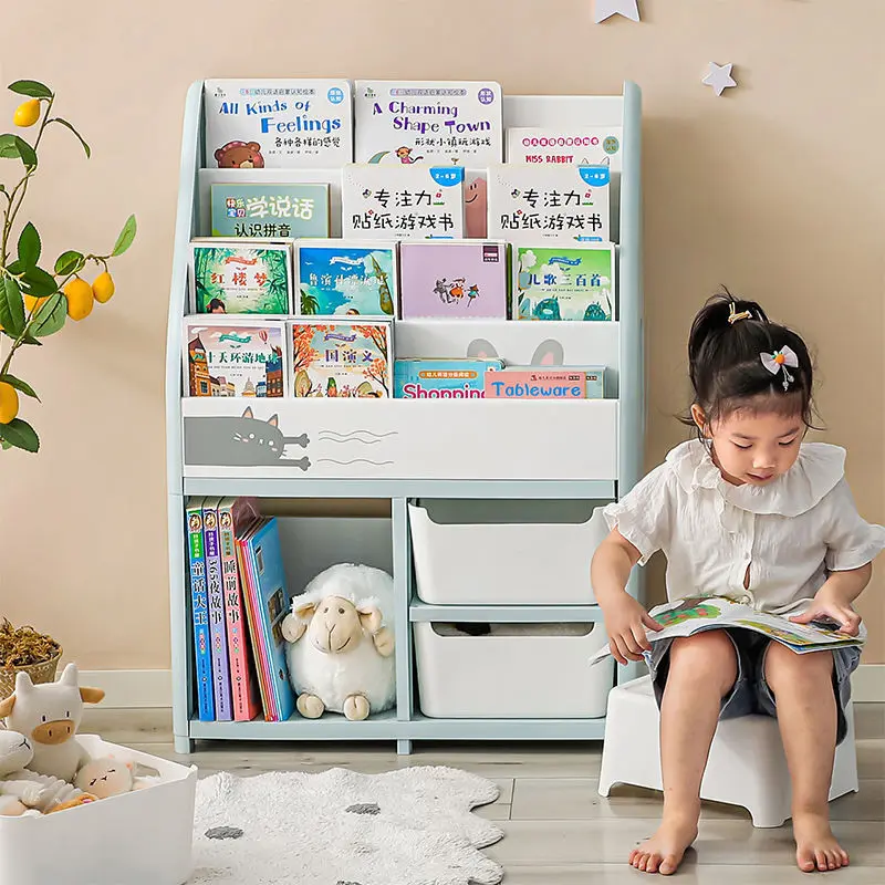 【SG Seller】6-Tier Kids Book Shelf Toy Floor Storage Bookcase