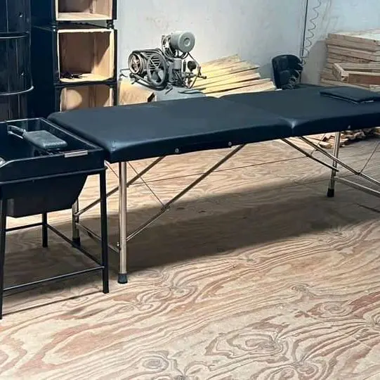 Combo giường xếp đầu gội bồn nhựa rời.