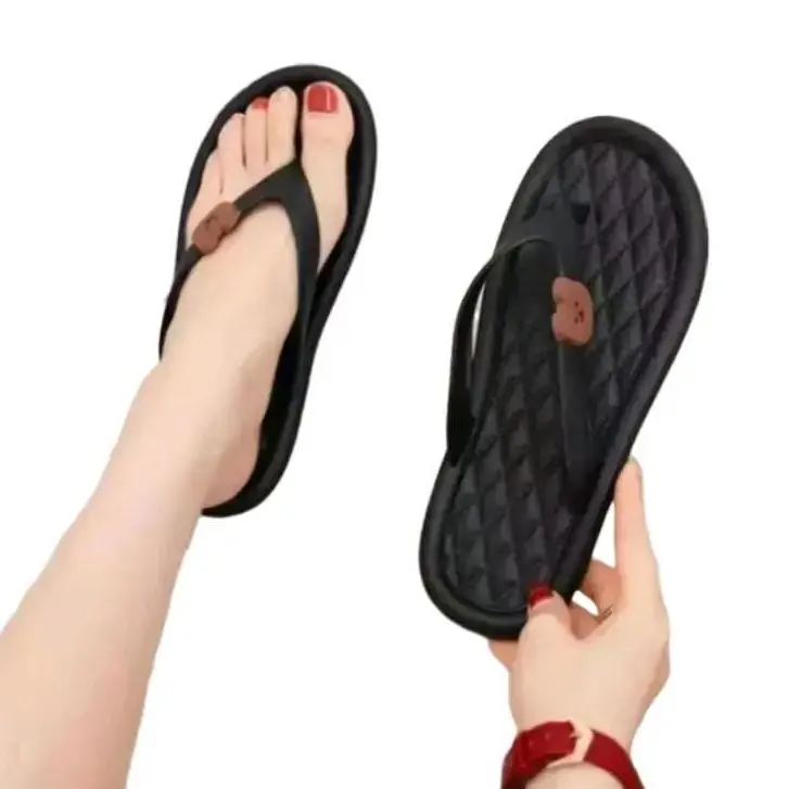SANDAL VIRAL WANITA DEWASA JEPIT BEAR Luar Ruang Dalam Ruangan
