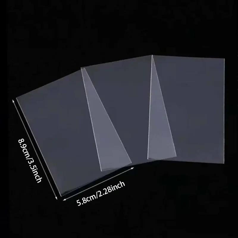 50pcs Clear Card Protector, Wateproof Card Cover, Card Sleeves, Office Supplies 1