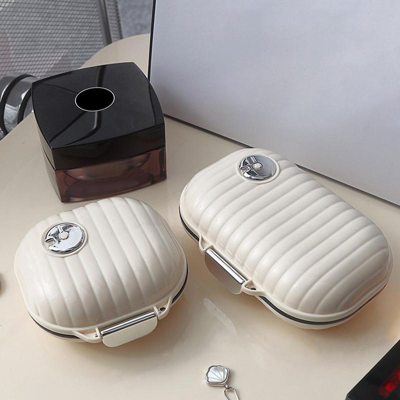 Hộp Đựng Thuốc Cầm Tay Mini, Kiểu Vuông / Hình Chữ Nhật AT, Thích Hợp Đi Du Lịch Trong Bảy Ngày, Nhiều Ngăn, Gói Chia Ngăn, Cho Thuốc Và Viên Đặt, Hộp Đựng Kín, Sắp Xếp Theo Tuần 3