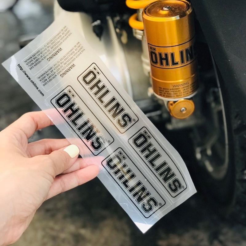 Tem Logo Sticker O H L I N S In Trong Dán Trang Trí Phuộc Nhãn Dán Decal
