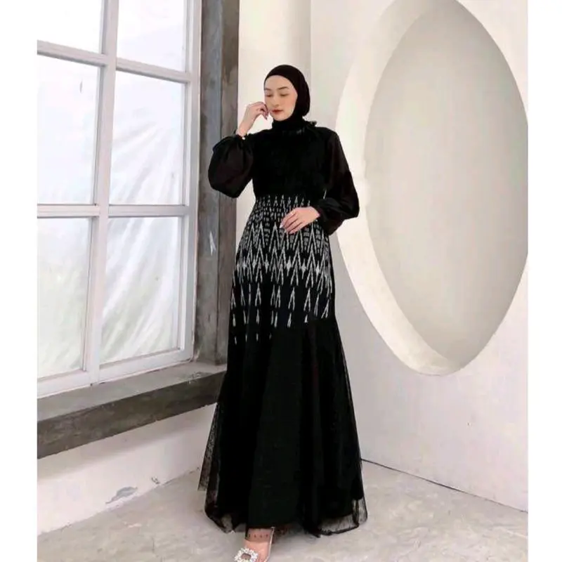 Baju Couple Tenun,Gamis Camelia x Kemeja Tenun Tenun Asli 4