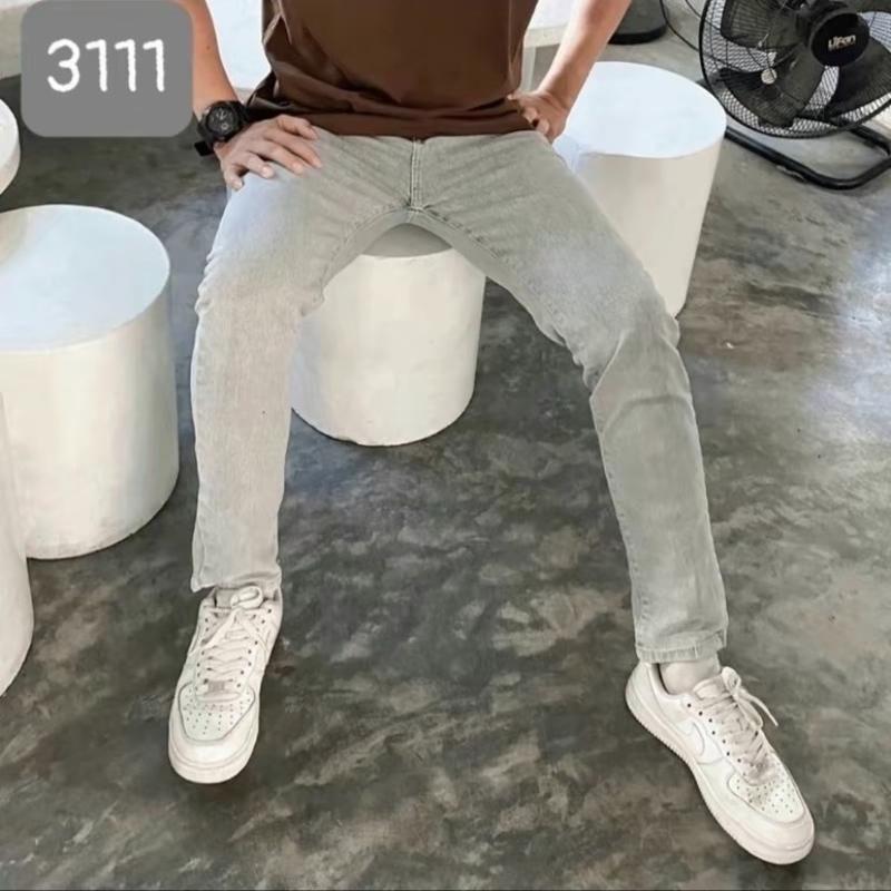 Quần Jean Nam Co Giãn Xám Bạc Thời Trang Menswear Cotton Pants Slim Fit Size 28-34 Chất Liệu Jean Cotton Đường May Tỉ Mỉ Phù Hợp Mọi Hoàn Cảnh