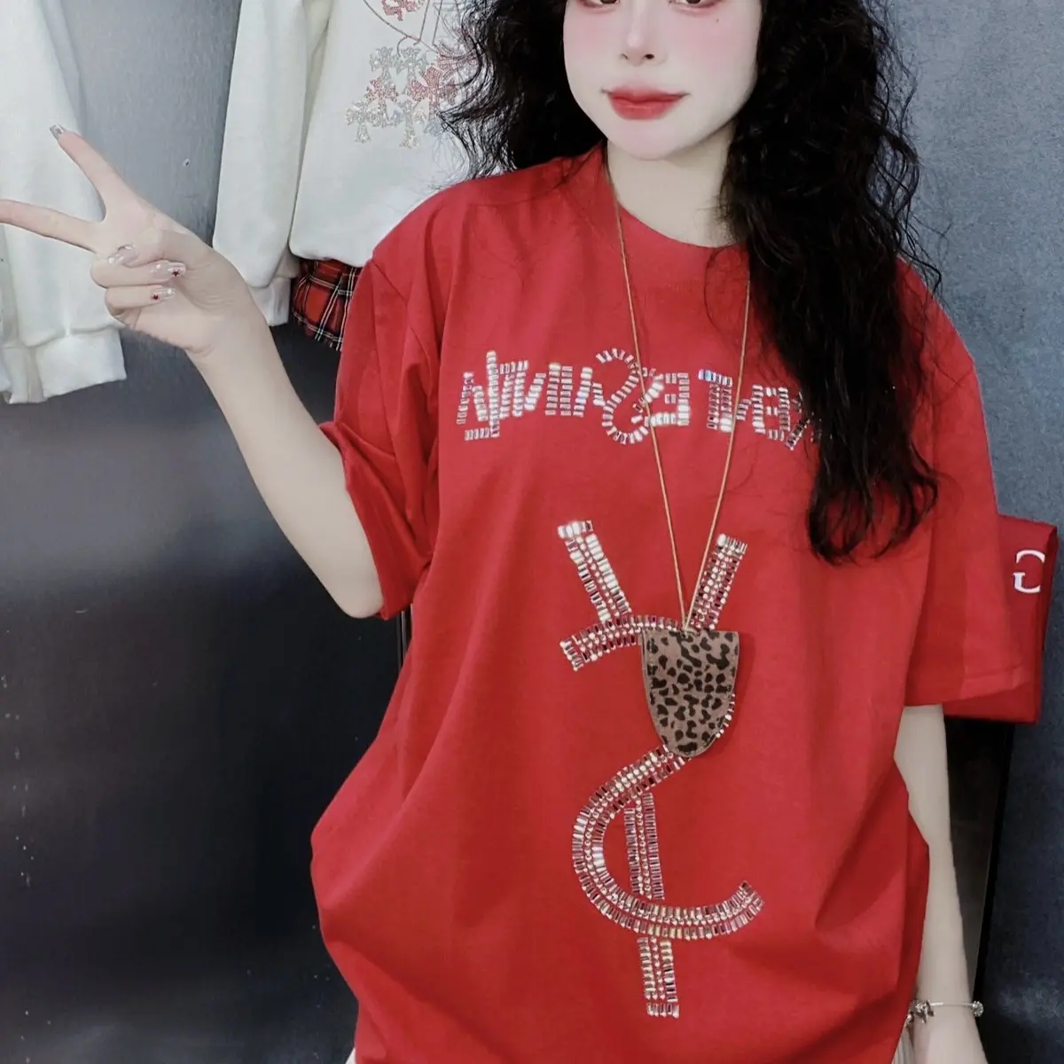 [ BST TẾT 2025 ] ÁO PHÔNG ĐÁ CHỮ SYTERLASS Nữ Women Top