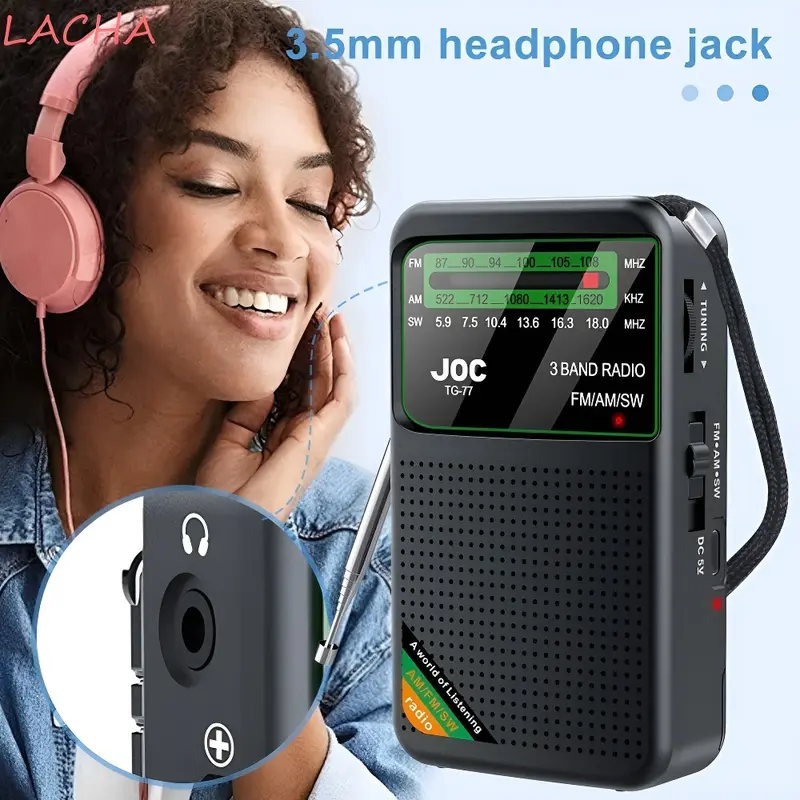 Đài Phát Thanh Cầm Tay Mini Cổ Điển, Năm 2025, Đa Băng Tần AM / FM / SW, Sạc Type-C, Quét Tự Động, Loa Lớn, Thích Hợp Làm Quà Tặng Cho Người Già Và Cha Mẹ, Lý Tưởng Để Sử Dụng Ngoài Trời Và Cắm Trại, Thời Lượng Pin Lâu Dài 5