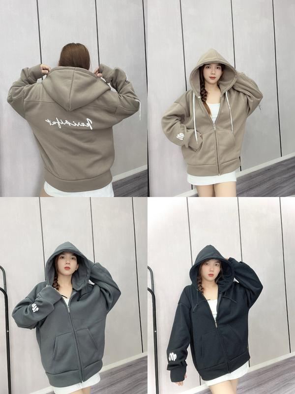 Áo Khoác Nỉ - Áo Khoác Form Rộng Hoodie Zíp 4 Túi Unisex SUSUSHOP mã FR 11-FR 15. Nữ Women