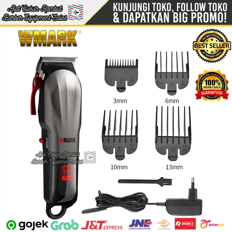 Alat Cukur Rambut Mesin Cukur Rambut Hair Clipper WMARK NG 115 Original 2