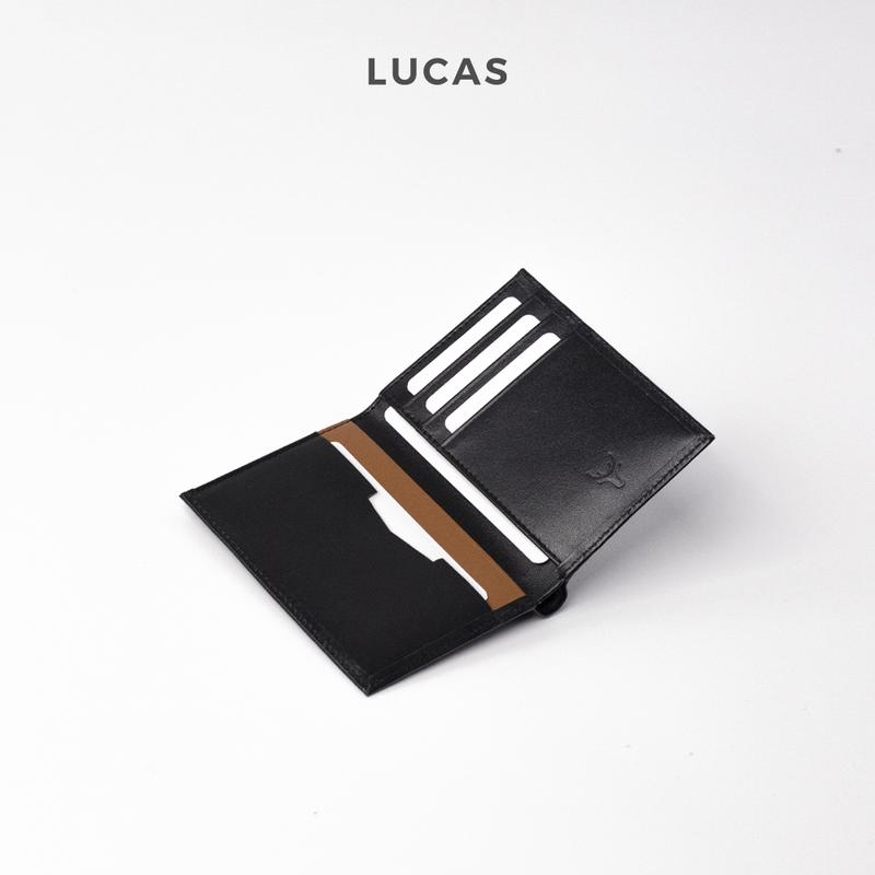 Ví nam mini nhỏ gọn dáng đứng LUCAS