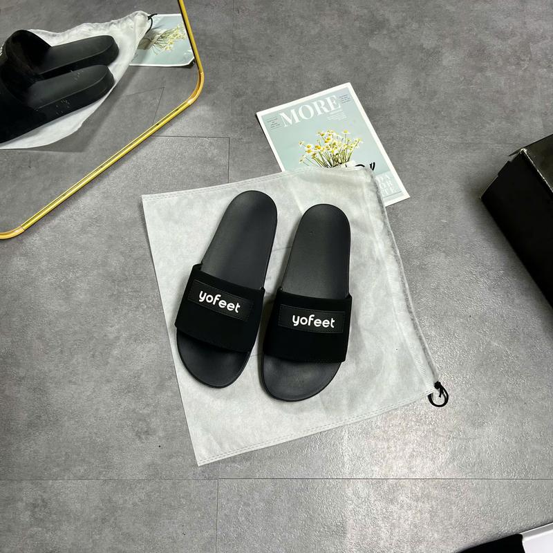 Dép nam nữ quai nỉ khâu mác yofeet tôn da nịnh chân đế api  Slipper 9