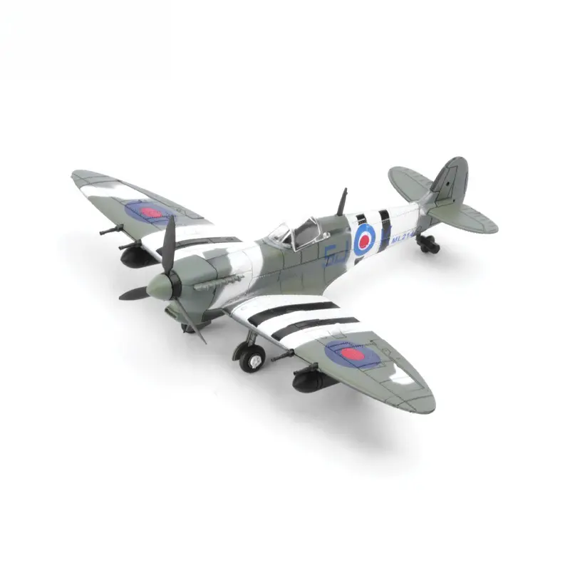 1:48 Scale Assembled Model of World War II Spitfire Fighter Aircraft Model a Military Science - Education Toy Gift for Children