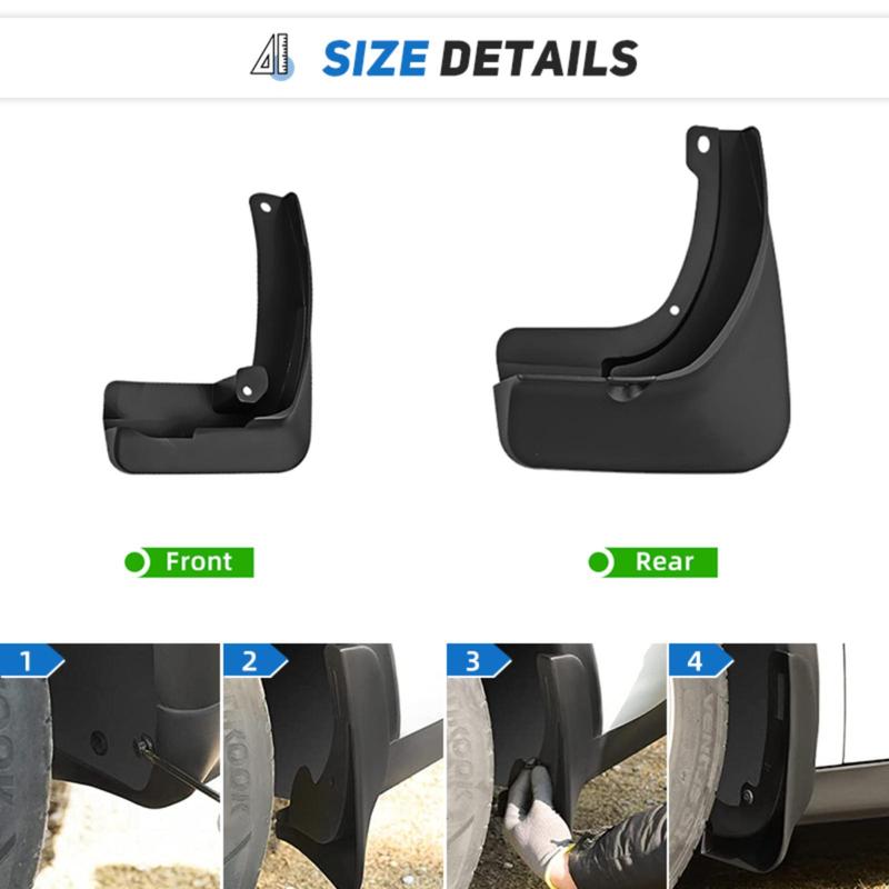 Fender Mudflaps, Bảo Vệ Chống Bắn Nước, Bảo Vệ Bùn, Bảo Vệ Bùn, Nắp Chắn Bùn, Phụ Kiện Xe Hơi, Cho MG 5 MG5 EV, 2020-2024 1