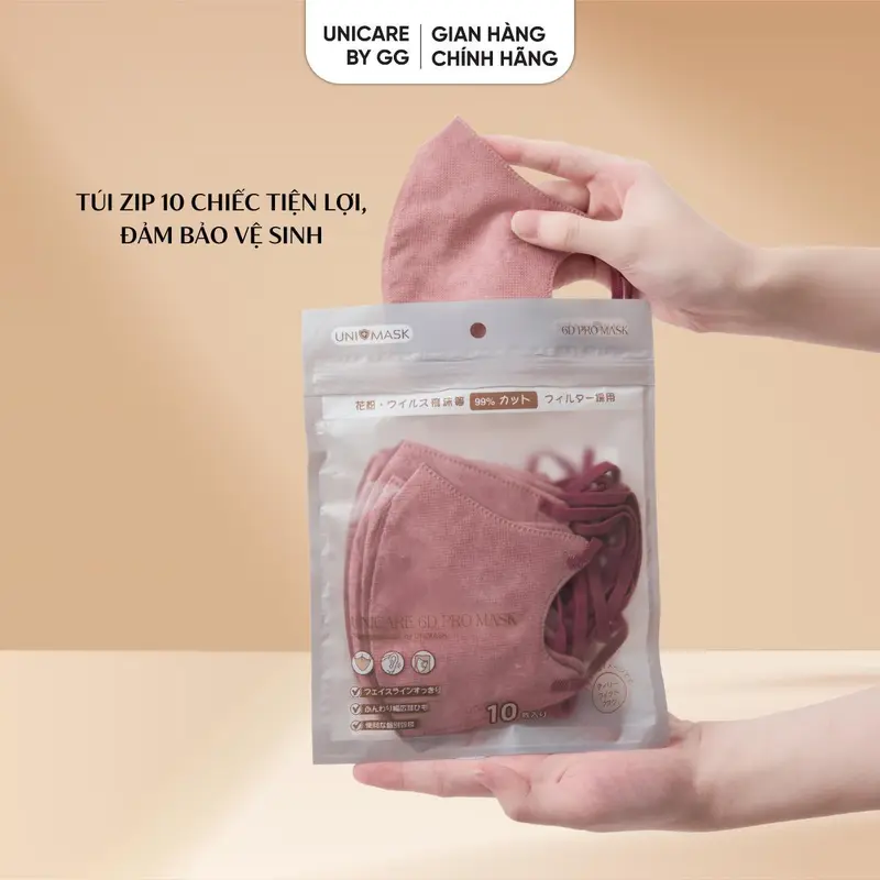 [ UNICARE x Xuanquynhme2dua ] LIVE - Combo 150 Cái Khẩu Trang 6D Pro Mask Cao Cấp Mềm Mỏng Thoáng Khí Chống bụi, Chống tia UV Phụ Kiện Women 2