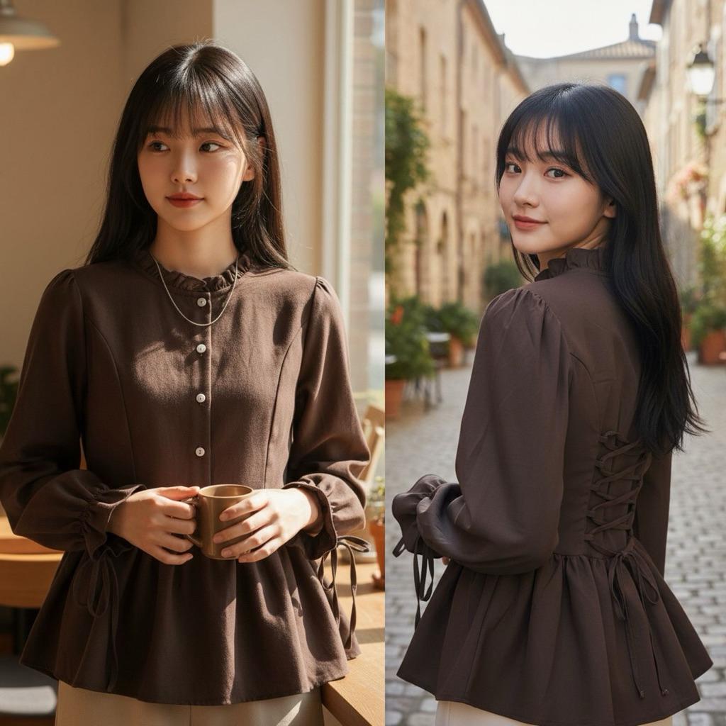 SS SUNDAY KOREAN BLOUSE KATUN POLI LL