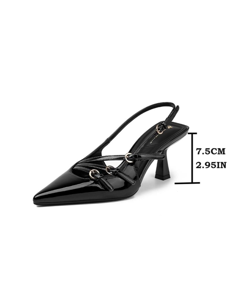 Product Introduction of Women's Fashionable Solid Color Pointed Toe Stiletto Heels, Elegant High Heel Shoes for Party, Daily Clothing Decor for Women & Girls, Footwear 5