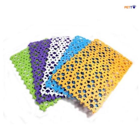 Tấm lót sàn chuồng Chó Mèo bằng nhựa PVC dẻo 20x30cm - nhiều màu sắc