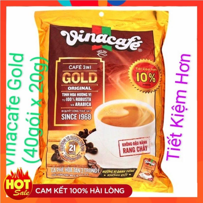 ComBo 2 Bịch Vinacafe 40gói Thơm Ngon Rẻ (80gói x 20gam) DATE MỚI Coffee Cà Phê