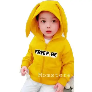 Jaket Hoddie kuplu kelinci Anak Laki Laki 1-6 Tahun/Sweater