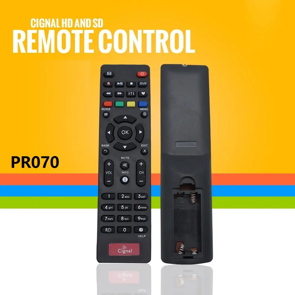 Replacement Cignal Remote Control for Cignal HD TV Box GUASC1TMO20/SC1TAL20/Changhong Silver