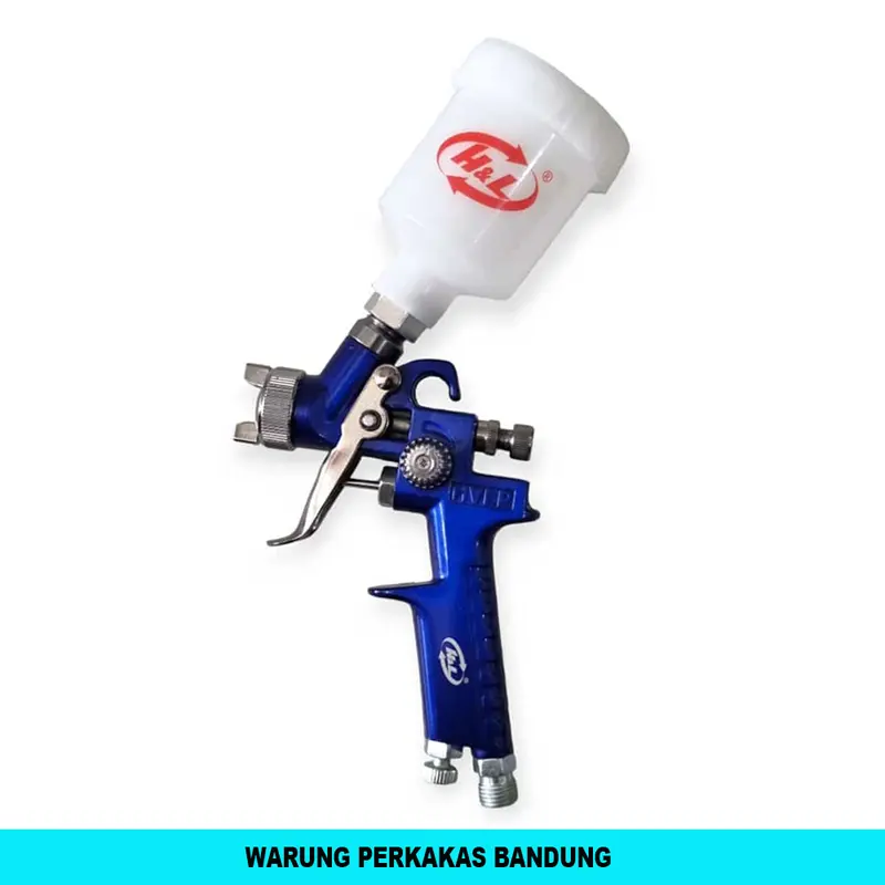 Spray Gun HVLP H2000 Tabung Atas 100mL 0.8 mm Alat Semprot Cat 4