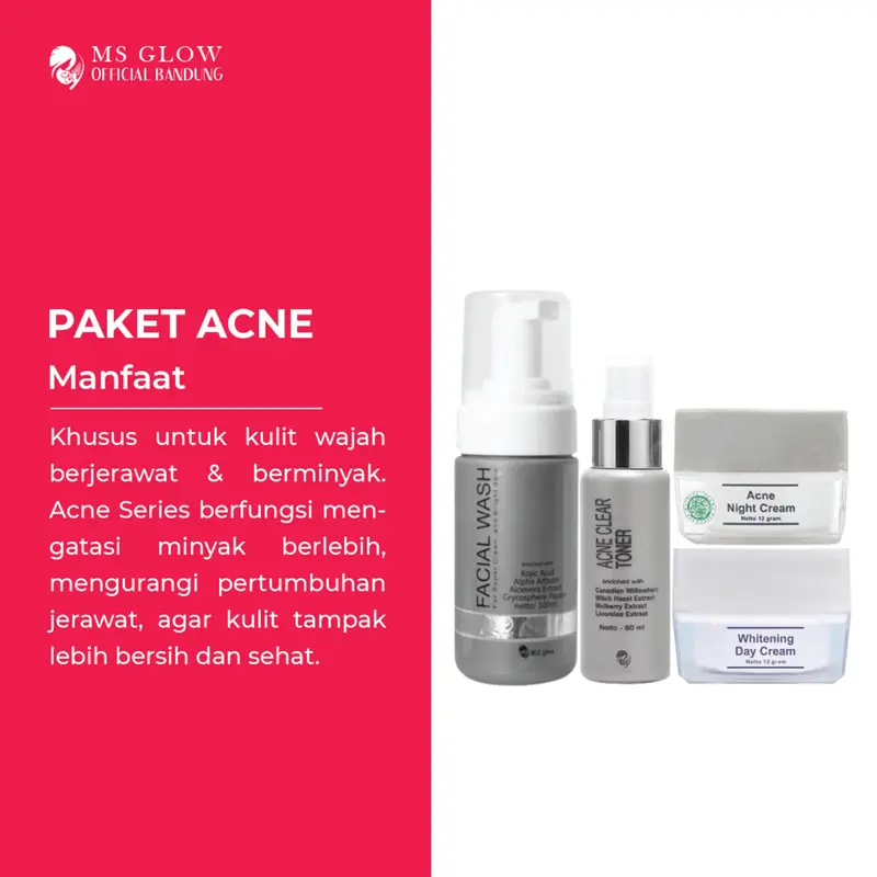 Paket MS Glow Wajah Whit*ning /Acne / Ultimate / Luminous Series Facial Kusam Pencerah Muka 2