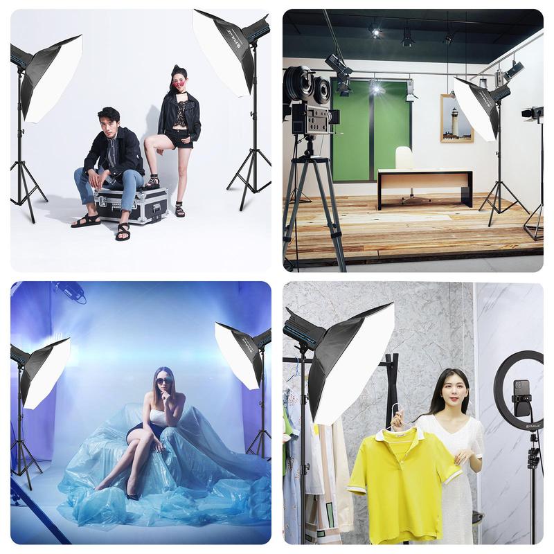 Bộ Softbox Bát Giác Puluz Công Suất 150W Chân Cao 2m8 Chụp Hình Quay Phim Livestream Chuyên Nghiệp 2