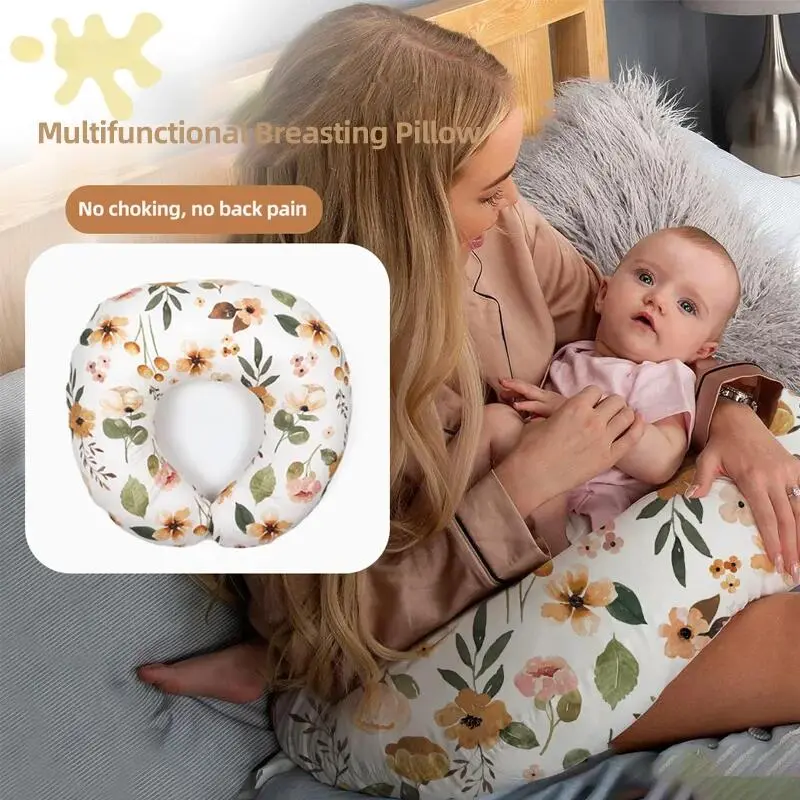Multifunctional Cushion U-shaped Maternity Breastfeeding Baby Nursing Pillow U-shaped nursing pillow, pregnant woman pillow, baby anti-spitting milk, confinement artifact, multi-functional baby lying and breastfeeding