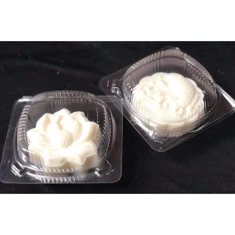 Hộp đựng bánh nắp gấp H128 (10 hộp) 11x6cm đựng bánh trung thu, bánh rau câu, bông lan