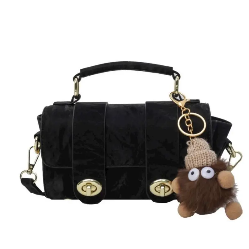 Túi Xách Nữ Hai Khóa Xoay Cầm Tay Đeo Chéo Rất Xinh Phong Cách Hàn Quốc Bag 1