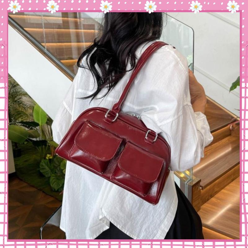 Túi xách nữ kẹp nách đeo vai túi thời trang phong cách cổ điển thiết kế hộp ngoài form rộng đi chơi đi làm BHOL68 913