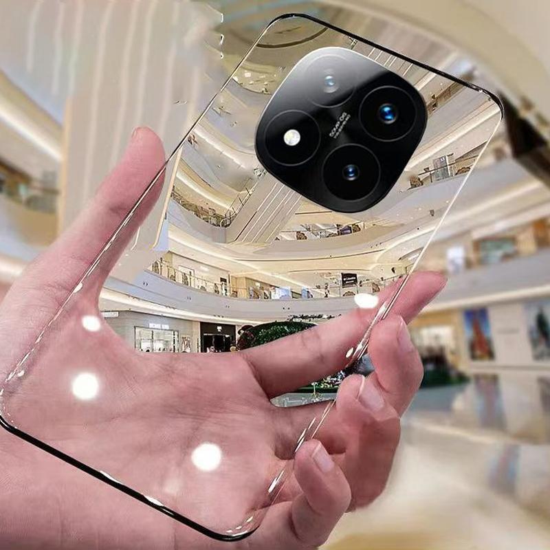 Ốp Trong Suốt Cho Xiaomi Redmi Note 14 Pro Plus 5G Pro + Note 13 12 11 10 Pro Plus Turbo Note 12T 11T Pro Plus 10T Ốp Điện Thoại Thiết Kế Không Khung Ốp Siêu Mỏng Ốp PC Cứng A6