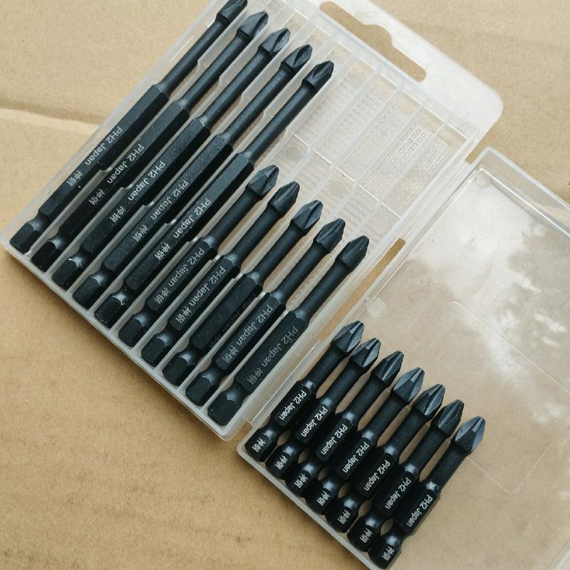 Bộ 17 mũi tua vít ph2 5cm_6,5cm_10cm đuôi lực giác 6,35mm có từ hít