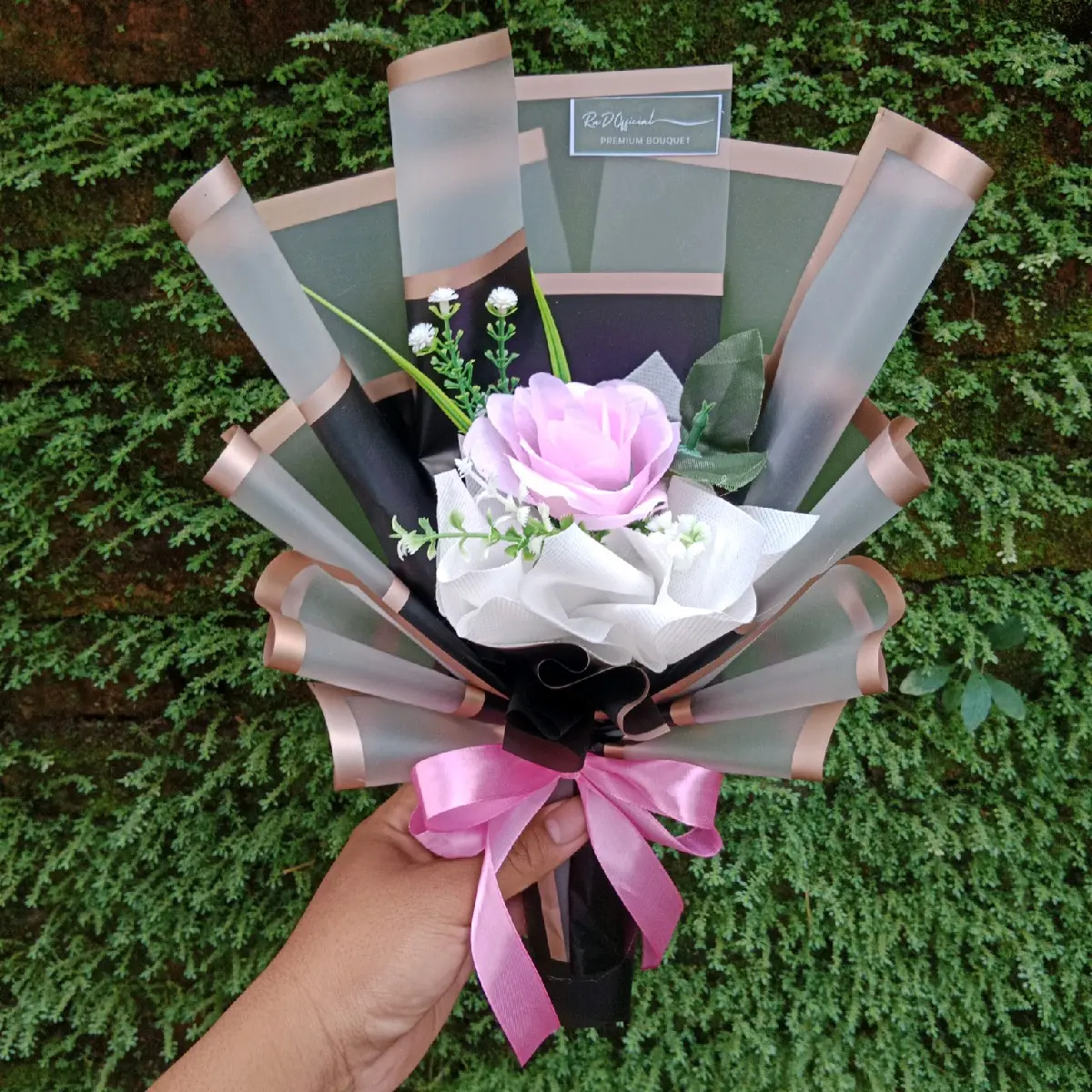 PREMIUM SINGLE ROSE BOUQUET/Buket mawar