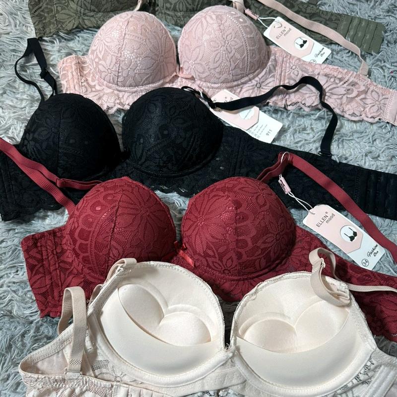 Combo 3 áo ngực nữ nâng ngực không gọng ( loại 1 ) . áo lót nữ nâng ngực 6 phân không có gọng phối ren cao cấp ( mã 911 ) siêu xinh Top Nữ . áo lót nữ nâng ngực tạo khe.