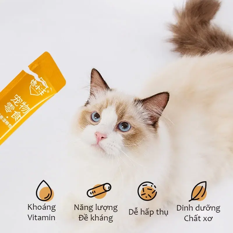 Súp thưởng cho mèo, soup, pate cho chó mèo, thú cưng (15gr) - lutpet 3