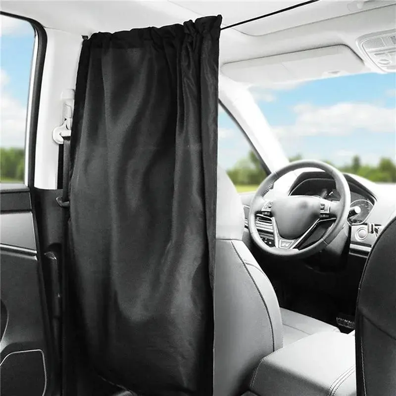 Car Partition Curtain, Car Front & Rear Sun Blocking Heat Insulation Curtain, Portable Car Privacy Curtain, Car Vehicle Automotive Cover Accessories