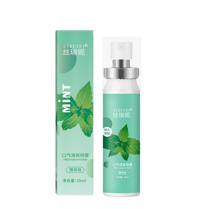 【Buy 1 Get 1 Free】SIRUINI Peach Mouth Spray Mouth Breath Freshener Spray To Get Rid Of Bad Breath Less Fruity Student Lasting 8